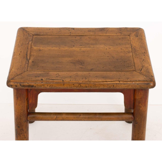 Pair of Chinese Elm Side Tables For Sale - Image 10 of 10
