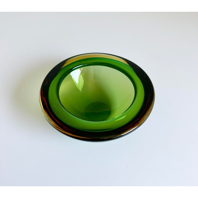 Glass Seguso Vetri Murano Sommerso Glass Bowl, 1960s Italy, Attributed For Sale - Image 7 of 11