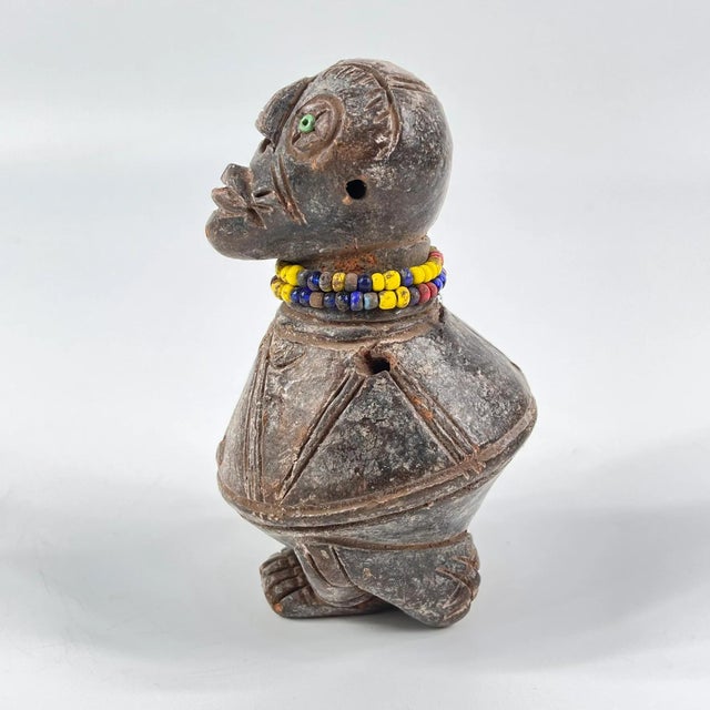 Early 20th Century Early 20th Century Tikar Clay House God 5inch Cameroon For Sale - Image 5 of 8