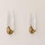 Mid-Century Modern 1970s Wall Lights Murano Glass Leaf Sconces Brass by Franco Luce - Pair For Sale - Image 3 of 8