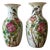 Large Chinese Porcelain Vases with Floral and Bird Decoration, 1800s, Set of 2 For Sale