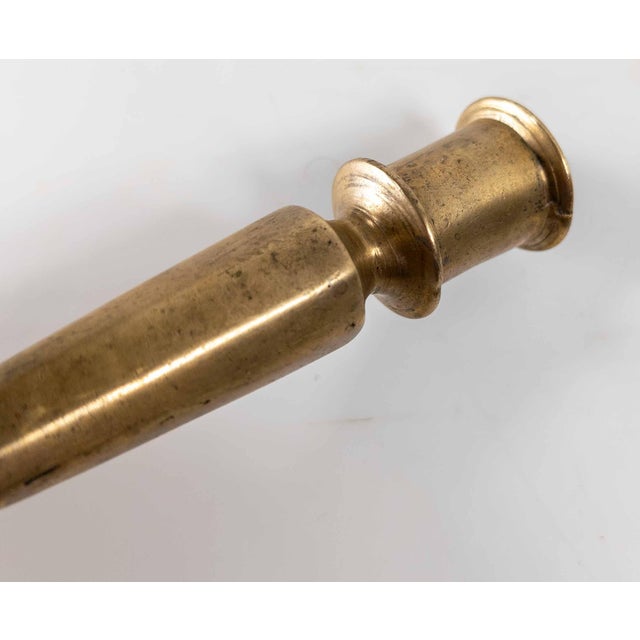 17th or 18th Century Spanish or Spanish Colonial Bronze Candlestick For Sale - Image 9 of 12