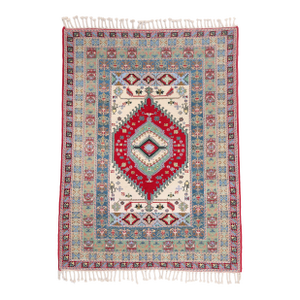 Vintage Rabat Moroccan Rug, 04'11 X 06'07