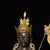 Metal Late 20th Century Gilt Bronze Padmasambhava Statue, Tibetan Buddhist Figure, 900g For Sale - Image 7 of 9