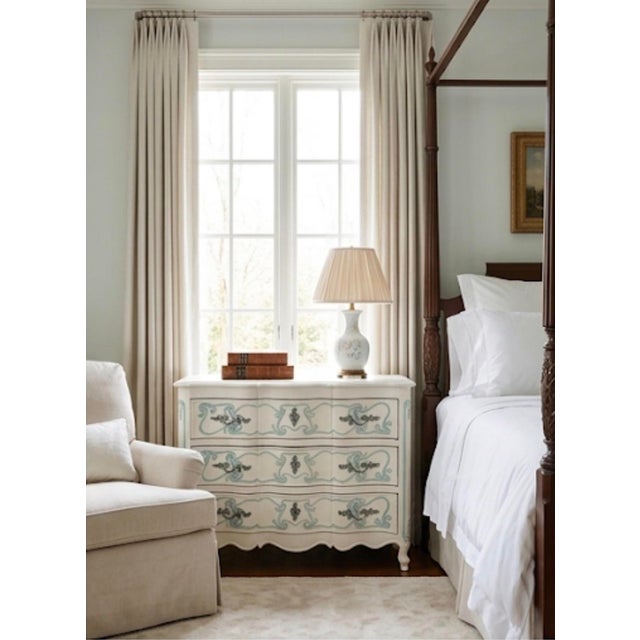 Vintage French Provincial Style Three-Drawer Commode For Sale - Image 9 of 12