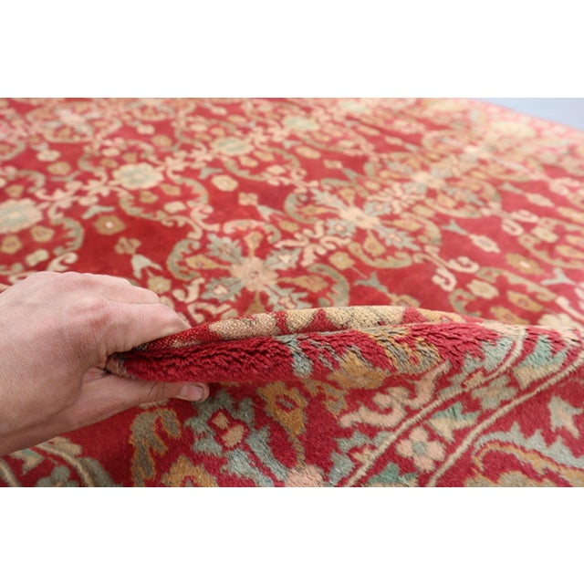 Textile Vintage Turkmen Bukhara Hand-Knotted Wool Rug 6'1 X 8'9 For Sale - Image 7 of 8