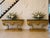Antique Baroque Revival Italian Giltwood Console Tables with Breccia Marble Tops and Lion's Paw Supports, 1850s, Set of 2 For Sale - Image 3 of 15