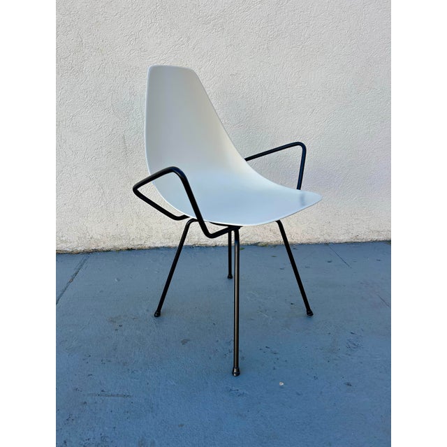 Mid-Century Modern 1950s Scoop Fiberglass Swivel Armchair Attributed to Mel Abitz & Forest Wilson for Scope Furniture For Sale - Image 3 of 7