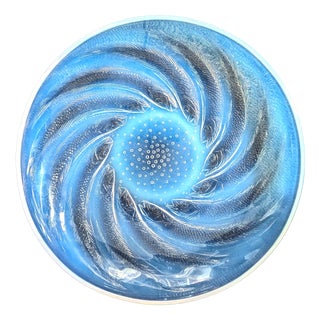 Opalescent Glass Fish No. 1 Plate from René Lalique, France, 1931 For Sale