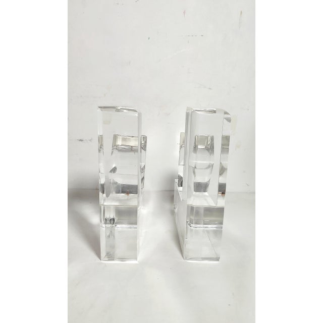 Transparent Methacrylate Book Holder, Spain, 1980s, Set of 2 For Sale - Image 3 of 10