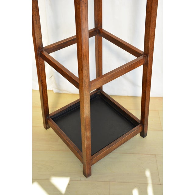 Antique English Arts and Crafts Hall Stand Coat Stand Rack, 1900 For Sale - Image 13 of 18