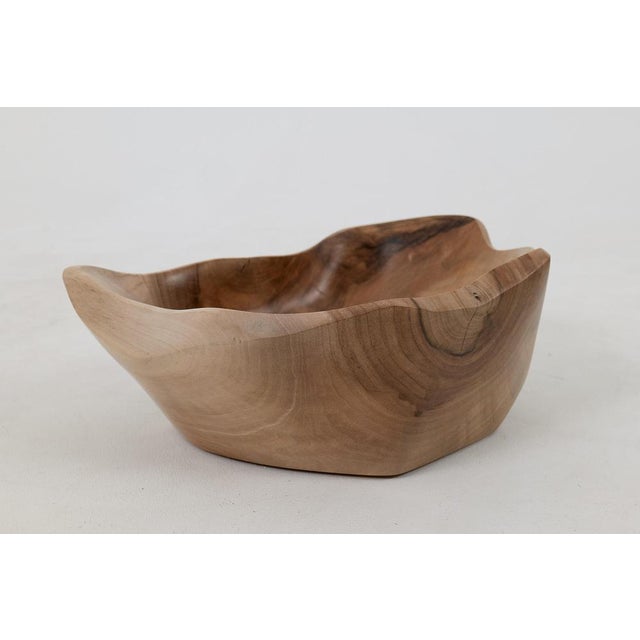 Contemporary Walnut Bowl by Logniture For Sale - Image 3 of 13
