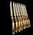 Vintage Anton Wingen Jr. Solingen “Othello” Stag Antler Knife & Fork Set Service for Eight - 16 pcs For Sale - Image 10 of 18