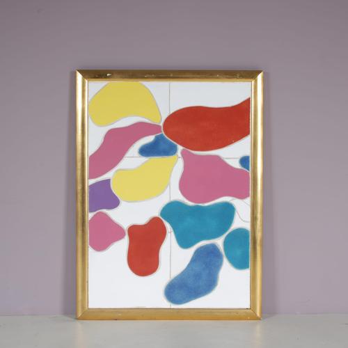 Framed Ceramic Artwork by Jan Snoeck, Netherlands, 1990s For Sale - Image 6 of 7