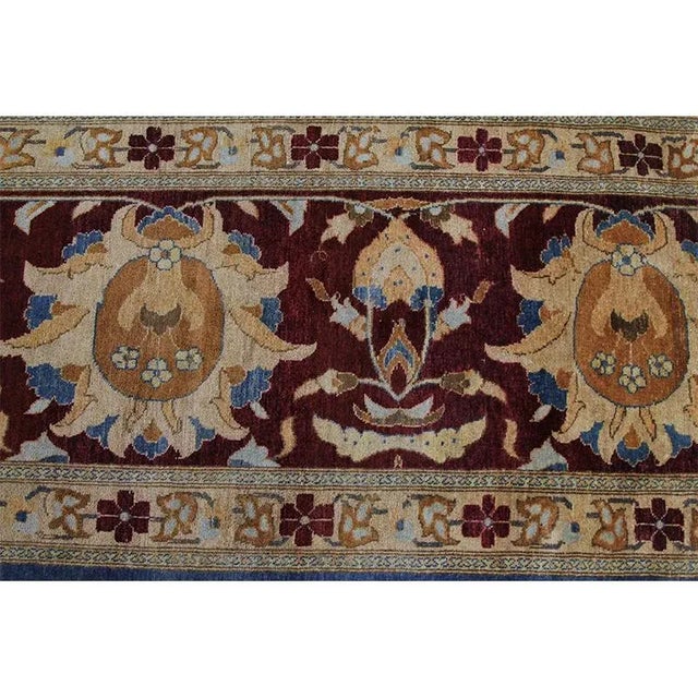 1990s Handwoven Oushak Style Area Rug 12’0″ X 15’3″ For Sale - Image 5 of 13
