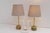 Mid-Century Modern Mid-Century Modern Italian Onyx and Brass Table Lamps, Set of 2 For Sale - Image 3 of 13
