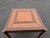 Mid 20th Century Ethan Allen Hollywood Regency Inlaid Leather Game Table With Cane-Cut Legs For Sale - Image 9 of 14
