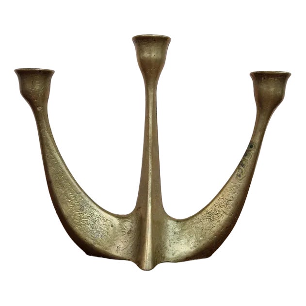 Brutalist Candleholder from Gilde Handwerk, 1950s For Sale