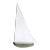 Vintage Archimede Seguso Murano Signed Topaz Clear Italian Art Glass Nautical Sailboat Sculpture For Sale