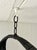 1970s Hanging Swag Silk Fern in Black Basket For Sale - Image 9 of 10