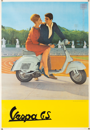 Advertising Poster from Vespa G.S, 1960