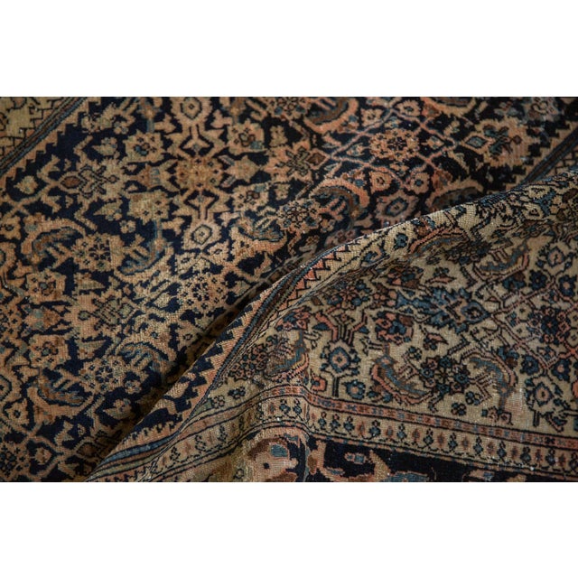 Old New House 1910s Antique Persian Farahan Sarouk Herati Wool Rug For Sale - Image 4 of 14