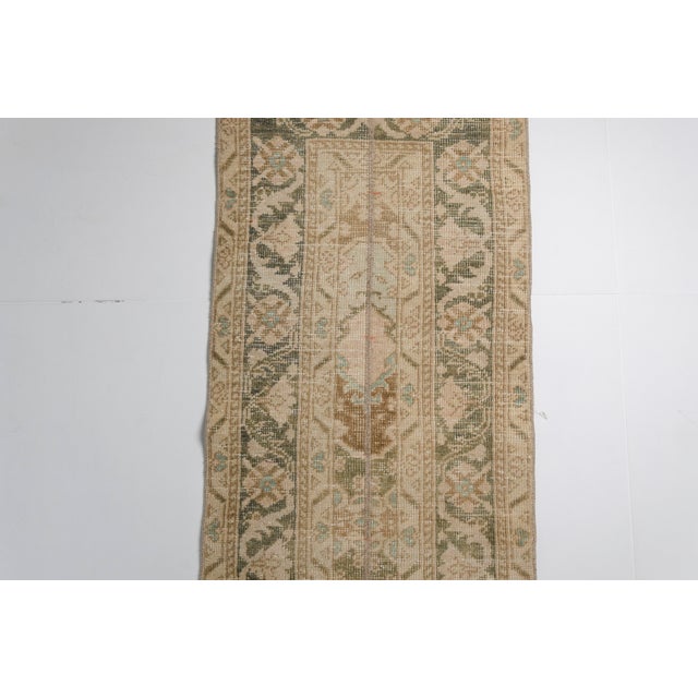 Tan Oushak Vintage Runner For Sale - Image 8 of 10