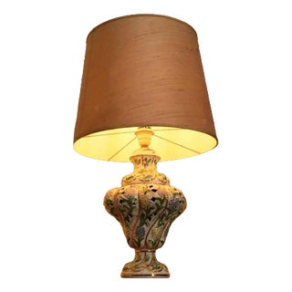 Italian Porcelain Table Lamp For Sale