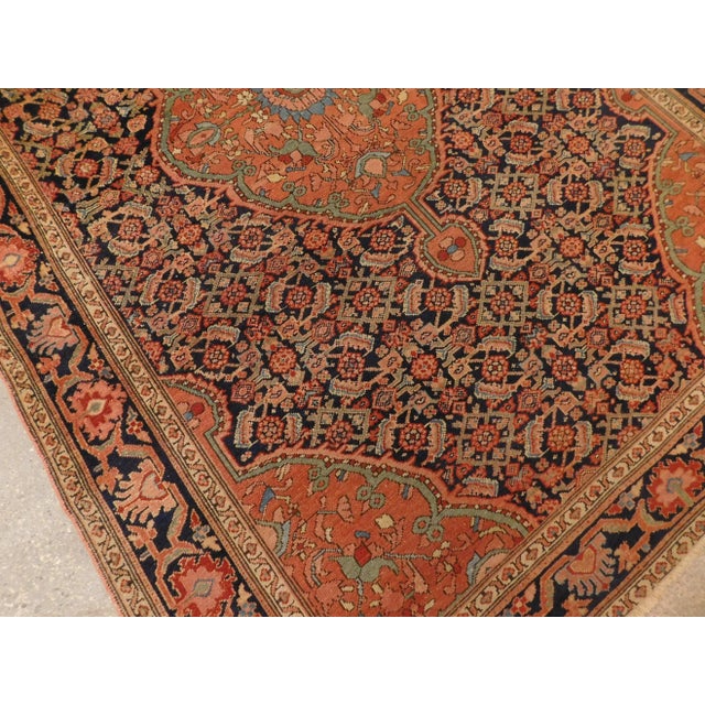 1900s Antique Persian Farahan Rug For Sale - Image 11 of 13