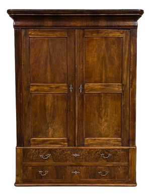 Antique Louis Philippe Walnut Cabinet, 1830s