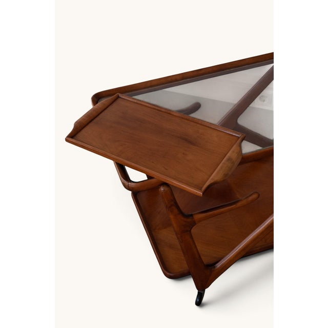 Bar Cart attributed to Cesare Lacca for Cassina, 1950s For Sale - Image 11 of 15