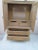 Coastal 1980s Wood Armoire Top Two Door Two Drawer and Two Inside Drawer Toasted Almond Color For Sale - Image 3 of 12