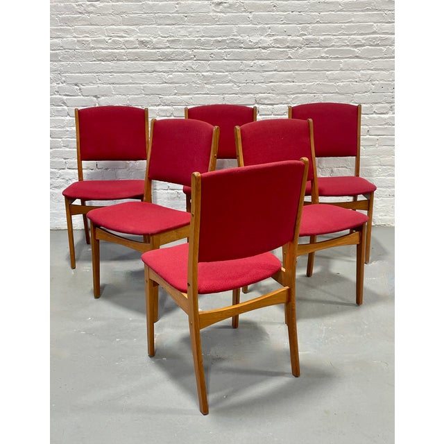 Wood Mid Century Modern Teak Dining Chairs, Set of 6 | Erik Buch Attributed, Denmark, C. 1960s. For Sale - Image 7 of 13