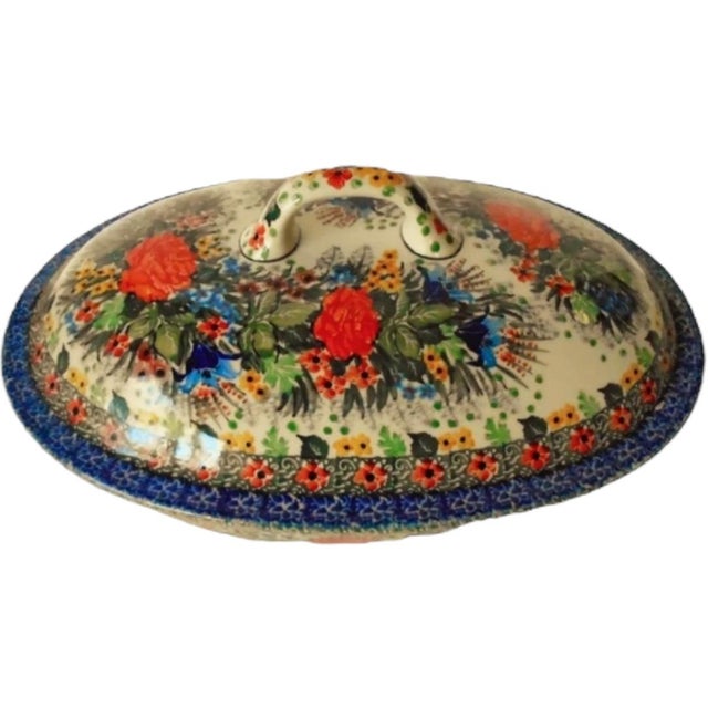 Excellent condition! handmade in Poland;“Enchanted Haven” pattern, a multicolored traditional folk design; a useful...