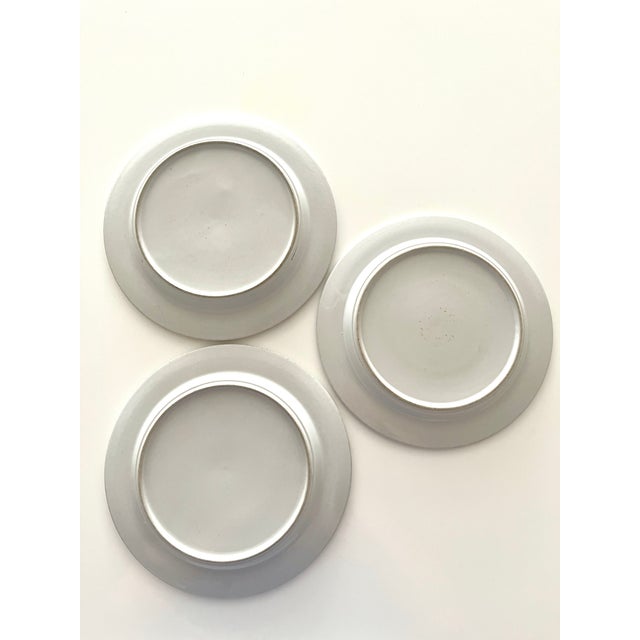 Vintage 1970s Arabia of Finland Rosmarin Brown Salad Plates - Set of 3 For Sale - Image 12 of 13