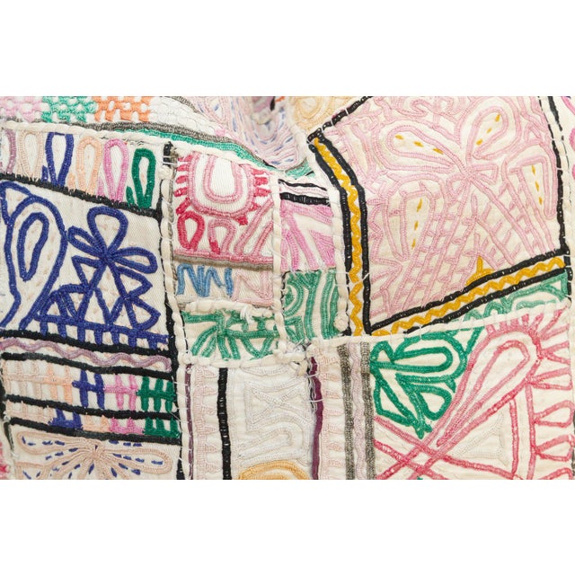 19th Century Large Earthy Rose Antique Jaisalmer Pillow For Sale - Image 5 of 10