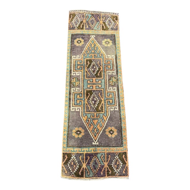 Turkish Yastik Rug 1'4" x 4'1" For Sale