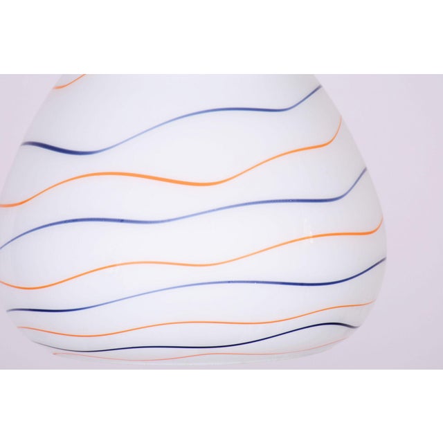 Mid-Century Chandelier in Chromed Steel and Milk Glass, Czech, 1960s For Sale - Image 6 of 12