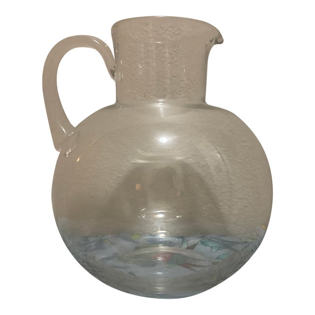 1990s Tiffany & Co. Glass Water Pitcher For Sale