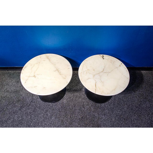 Mid-Century Modern Marble Coffee Tables by Eero Saarinen, Set of 2 For Sale - Image 3 of 5