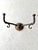 Antique Bronze Double Arm Hall Wall Hooks. Set of Two For Sale - Image 4 of 8