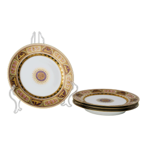 Set of Four 19th Royal Vienna Hand Painted Porcelain Plates