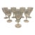 Vintage Cut Crystal Vine & Leaf Wine Glasses – Set of 8 For Sale