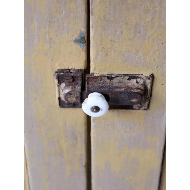 Wood Antique Primitive Cabinet Cupboard For Sale - Image 7 of 13