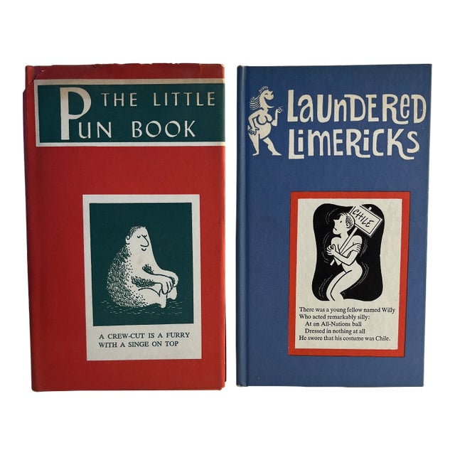 1960 Puns and Limericks Peter Pauper Books Set of 2 For Sale