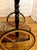 Vintage Colonial Sorrento Farfalla Drop Leaf Serving Trolley with Inlaid Brass Ornaments and Round Hinged Top, 1950s For Sale - Image 11 of 18