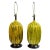 Large Italian Melon Form Ceramic Lamps, Circa 1960 - a Pair For Sale - Image 11 of 11