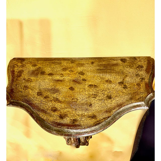 Mid 18th Century Pair Large Carved Giltwood Brackets For Sale - Image 5 of 10