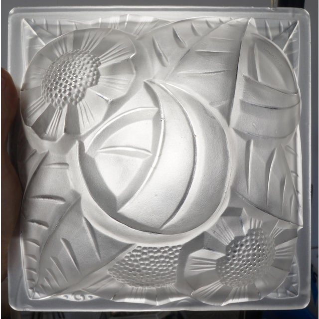 French Art Deco Flush Mount by Degue 1920s France - A Pair For Sale - Image 11 of 13
