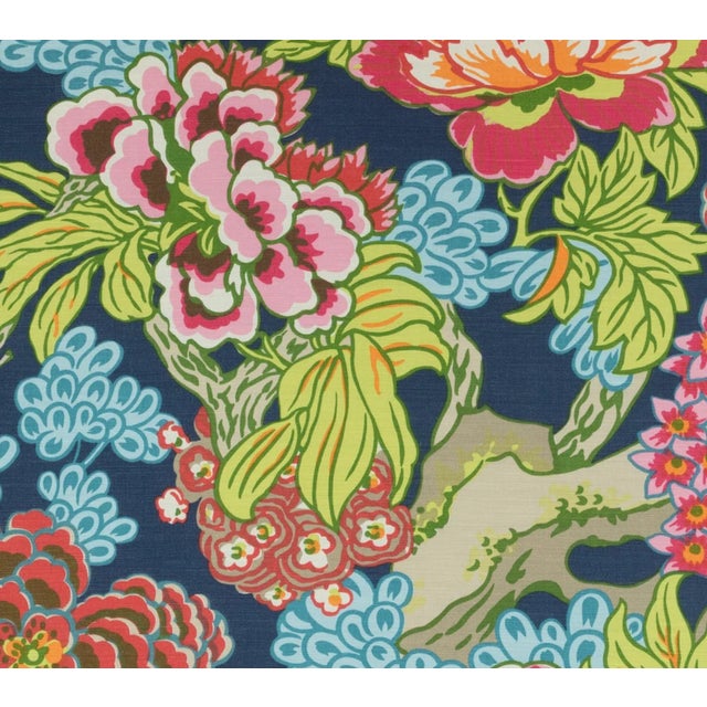 Honshu Pillow Cover in Navy, 22x22 Pillow For Sale - Image 4 of 4